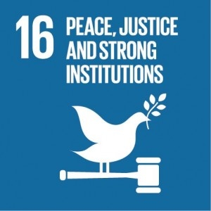 Peace, Justice and Strong Instituitions logo